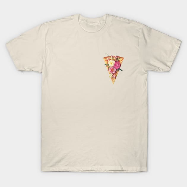 Modern art pizza aesthetic T-Shirt by WrittersQuotes